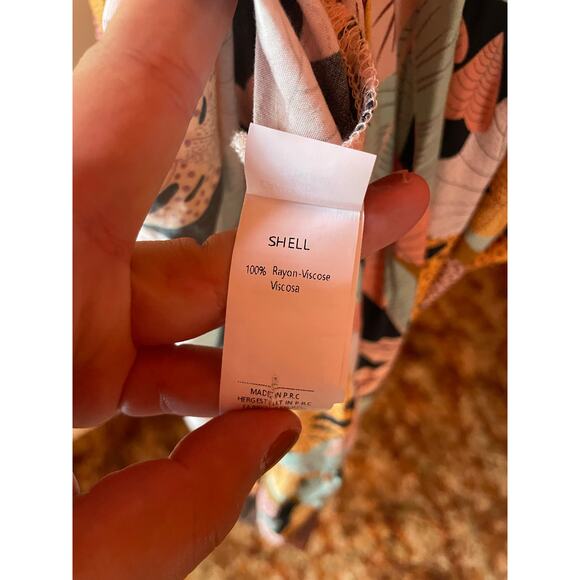 Cupshe V-Neck Tropical Short Sleeve Loose Mini Dress NWOT SZ XL - Picture 9 of 10